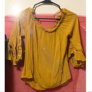 Off the shoulder shirt